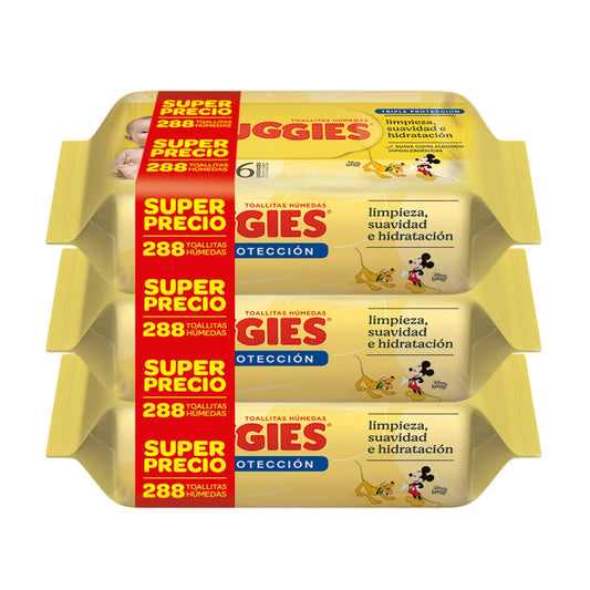 Toallitas Húmedas Huggies Triple Protección - 288 Unidades