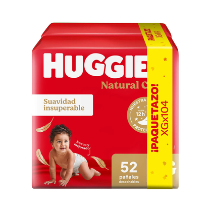Pañales Huggies Supreme Care Talle XG – 104 unidades