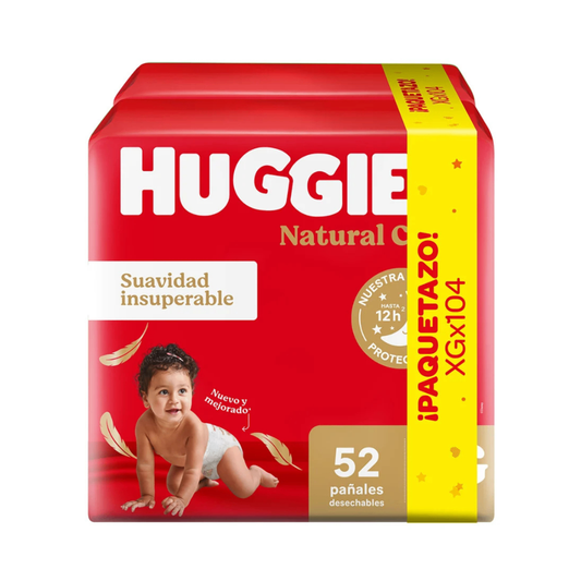 Pañales Huggies Supreme Care Talle XG – 104 unidades
