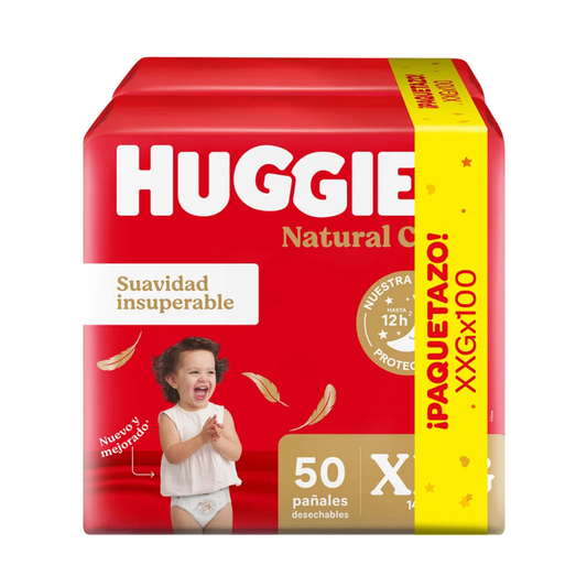 Pañales Huggies Supreme Care Talle XXG – 100 unidades