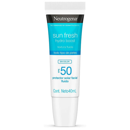 Protector Solar Neutrogena Sunfresh Hydroboost Fps50 40ml Sin Color