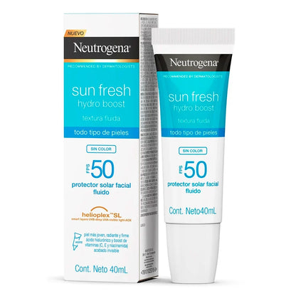 Protector Solar Neutrogena Sunfresh Hydroboost Fps50 40ml Sin Color