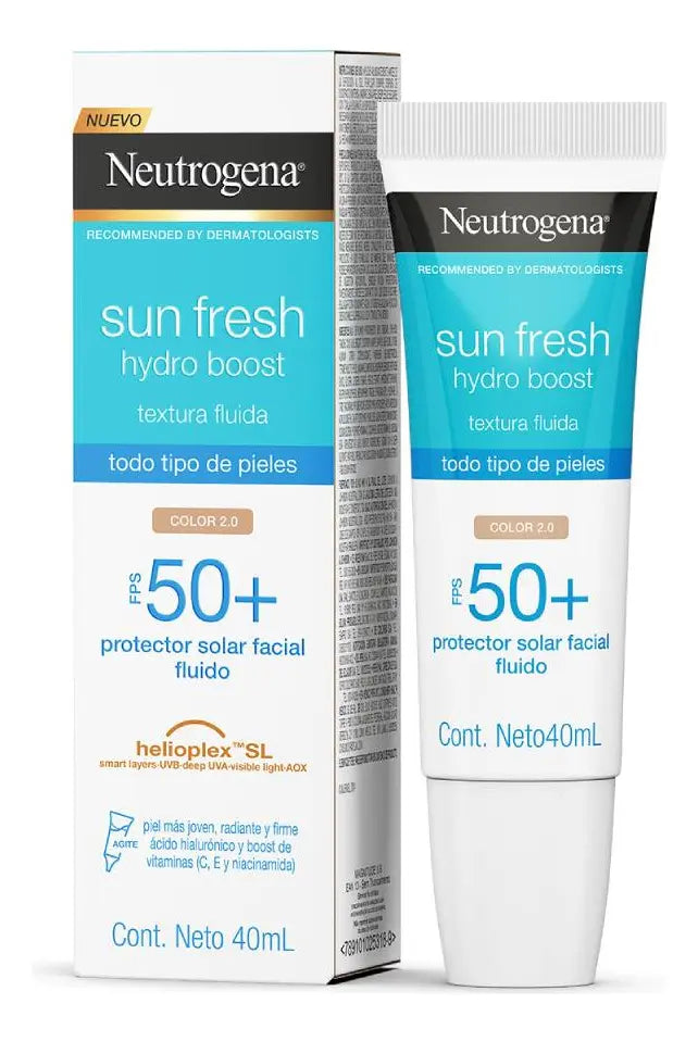 Protector Solar Neutrogena Sunfresh Hydroboost Fps50 40ml Con Color