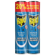 Raid Mata moscas y mosquitos 2 unidades de 360mL