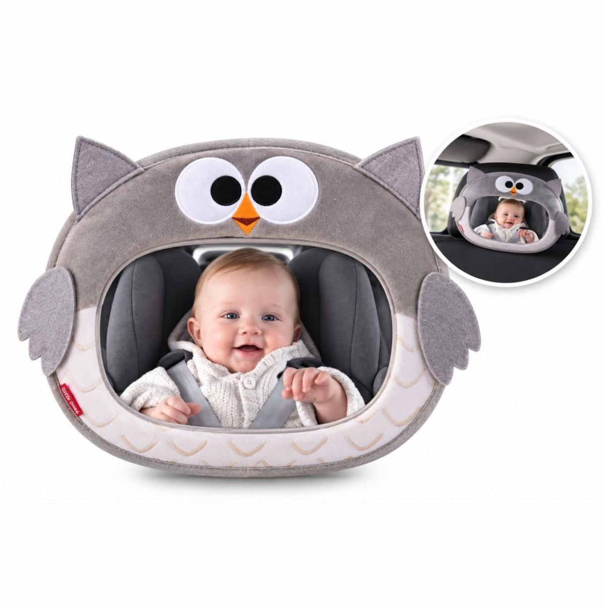 Espejo trasero para auto Buho - Little Ones