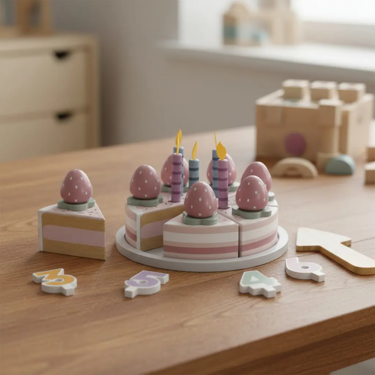 Torta de Cumpleaños de Juguete con Velas - PolarB