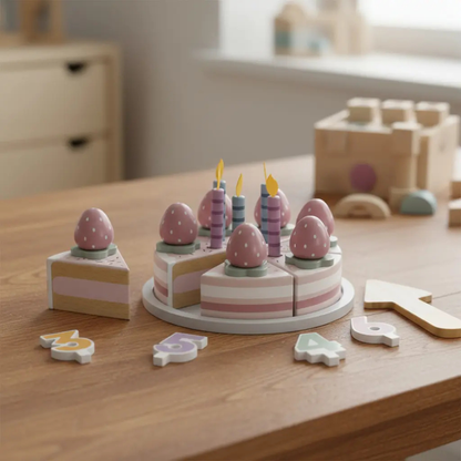Torta de Cumpleaños de Juguete con Velas - PolarB