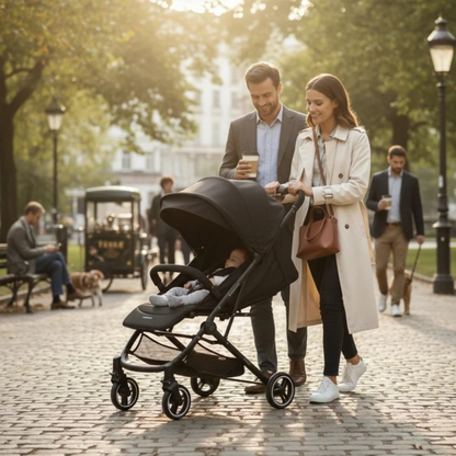 Coche Compacto CarryOn Ruby Negro - Kikkaboo
