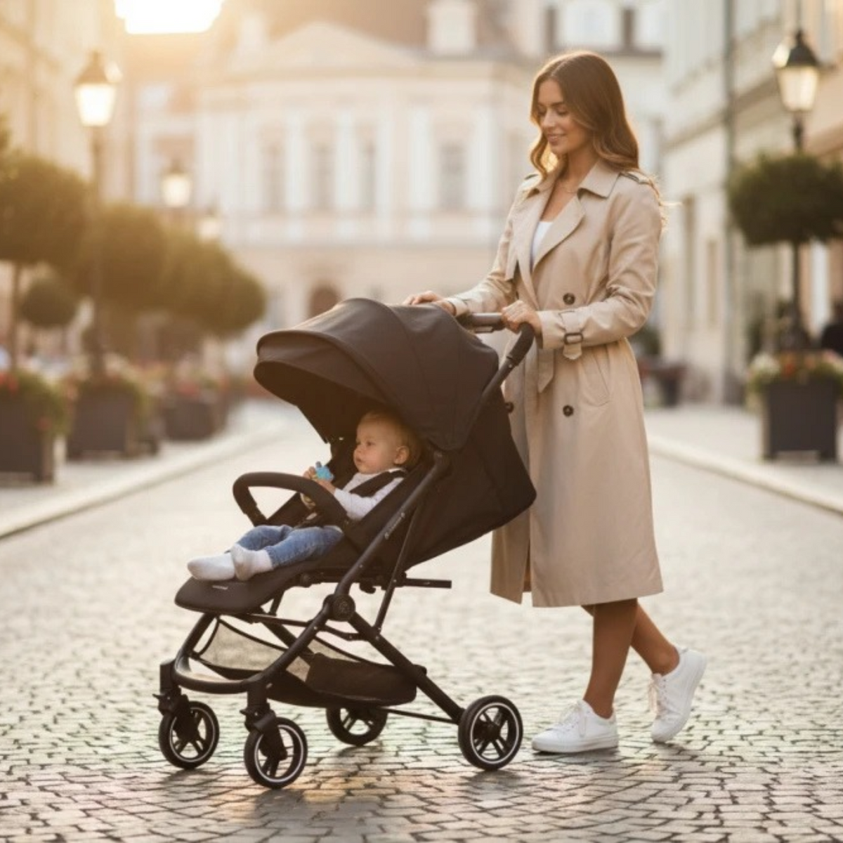 Coche Compacto CarryOn Ruby Negro - Kikkaboo