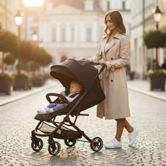 Coche Compacto CarryOn Ruby Negro - Kikkaboo