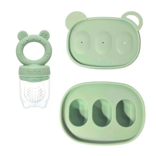 Set Molde Helado Mordillo Alimentacion Verde - Buba