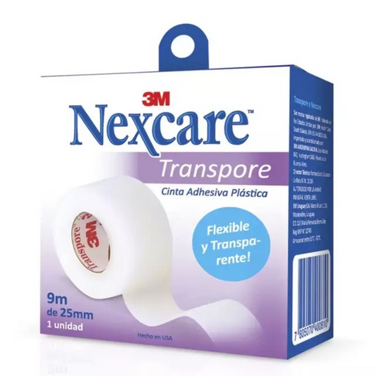 Cinta Leuco Transpore 3M Nexcare - 2.5 cm x 9 m