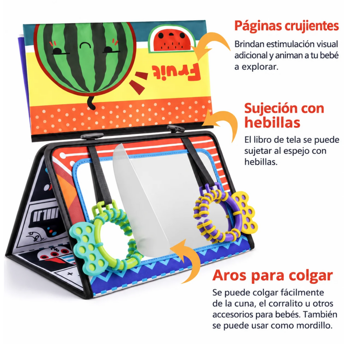 Libro de Tela Colgante con Espejo