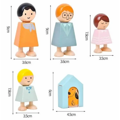 Familia de Madera Polar B Montessori
