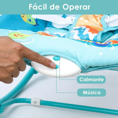 Silla mecedora 3 etapas turquesa
