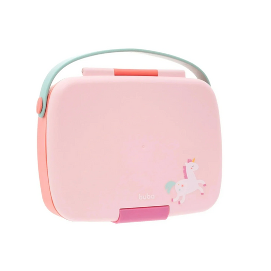 Lunchera Bento Box con Cubiertos Unicornio - Buba