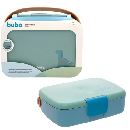 Lunchera Bento Box con Cubiertos Dino - Buba