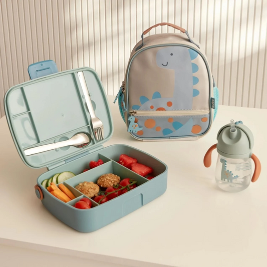 Lunchera Bento Box con Cubiertos Dino - Buba