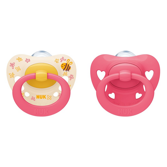 Chupetes de Silicona NUK Signature para Bebé Niña de 18 a 36 Meses x 2 Unidades