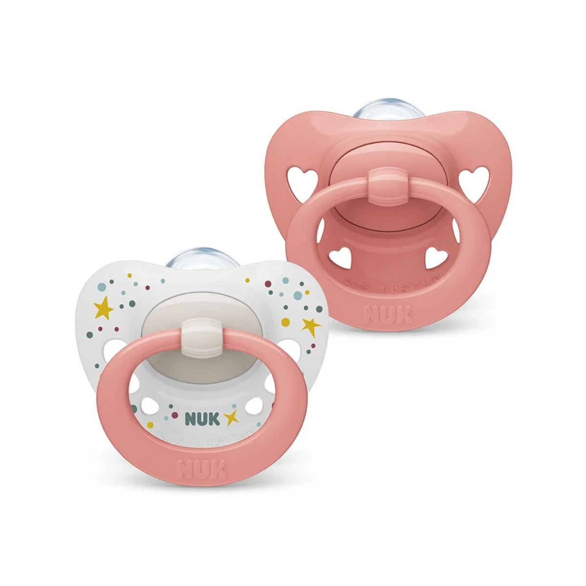 Chupetes de Silicona NUK Signature para Bebé Niña de 0 a 6 Meses x 2 Unidades