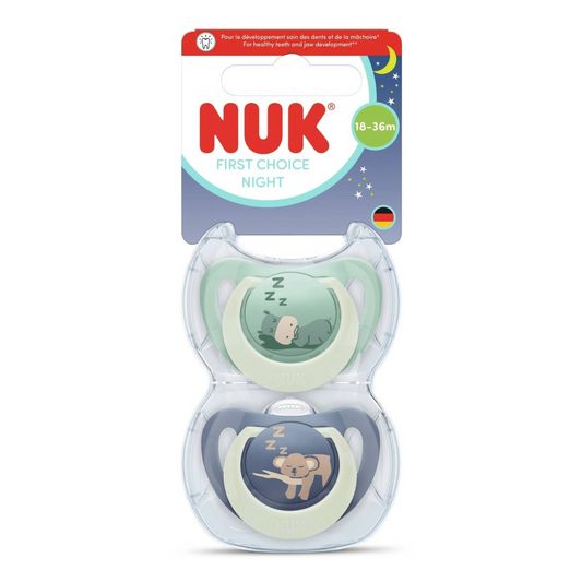 Chupetes de Silicona NUK First Choice para Bebé Varón de 18 a 36 Meses x 2 Unidades