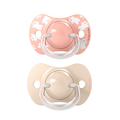 Chupete Suavinex Sx Pro Fisiológico 6-18 M X2 Rosa Oso