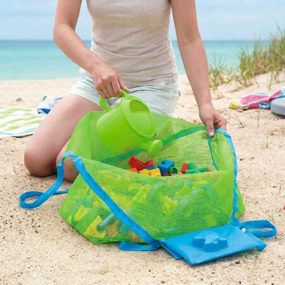 Bolso Playero de Red para Juguetes