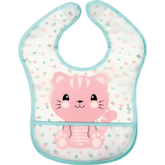 Babero Con Bolsillo Impermeable Para Niños Cohete Rosa - Buba (Copia)