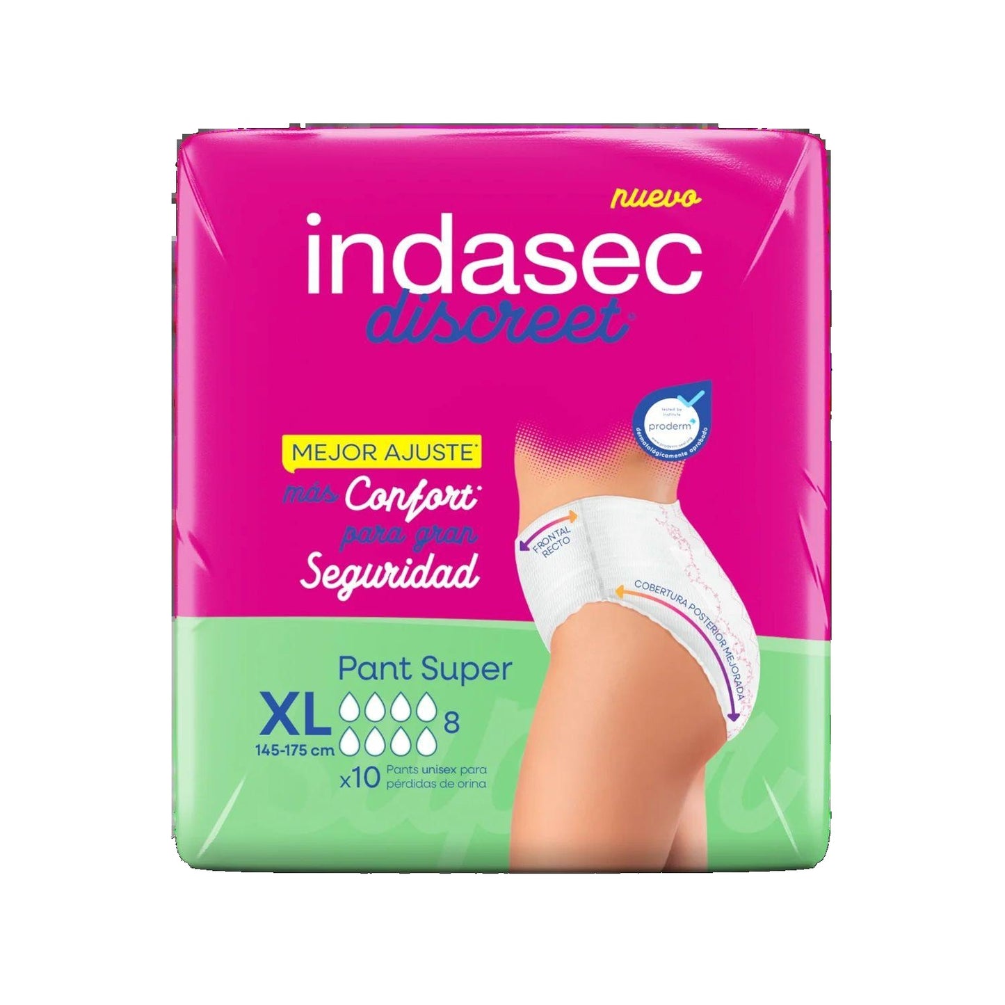 Indasec Pants Super XL - 10 Unidades