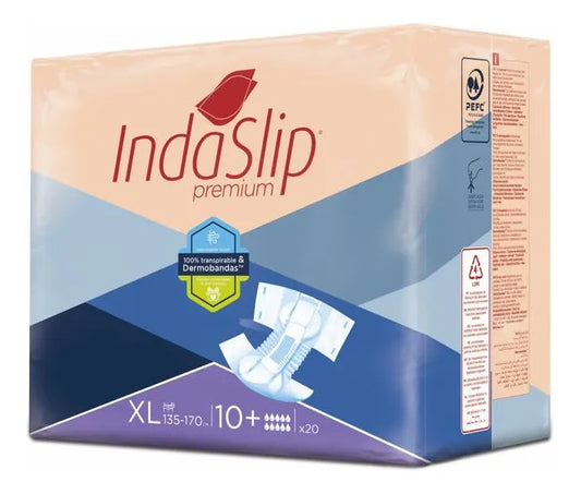 Pañales para Adulto Indaslip Premium XG 10+ - 20 unidades
