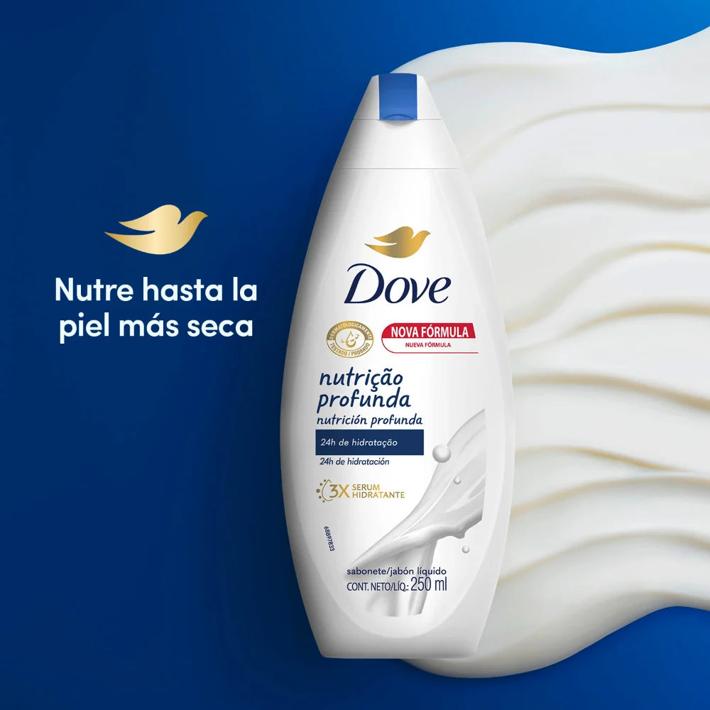 Jabón Líquido Dove Nutrición Profunda Corporal 250 ml