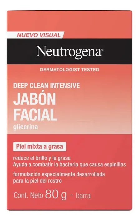 Jabón Facial En Barra Neutrogena Deep Clean 80gr