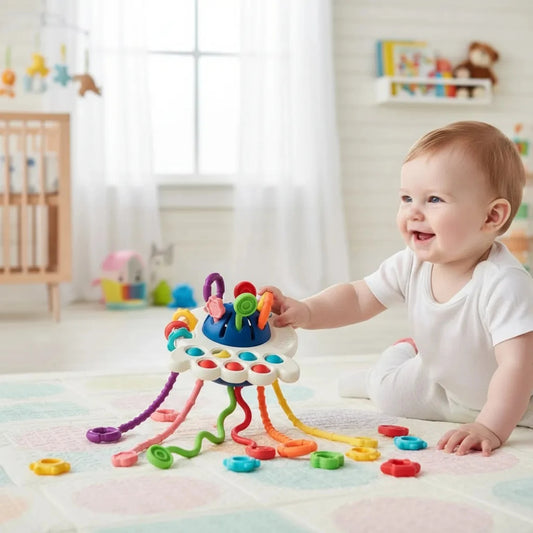 Juguete sensorial Montessori 4 en 1 para bebés - BUBA