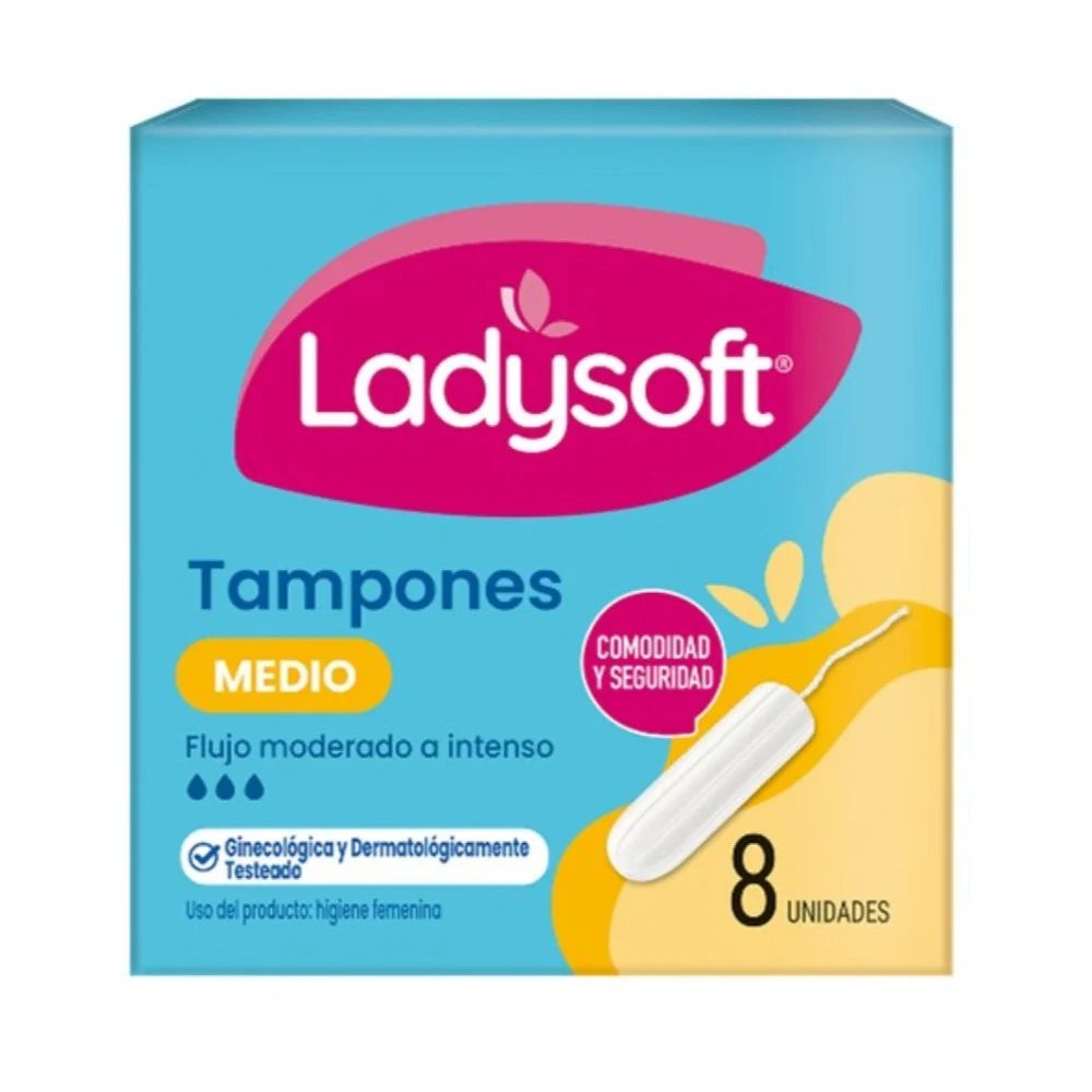 Tampones Ladysoft Medio 8 Unidades