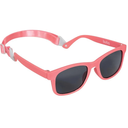 Lentes de Sol para Bebé BUBA con Protección UV y Banda Ajustable Rosado | 3 a 36 Meses