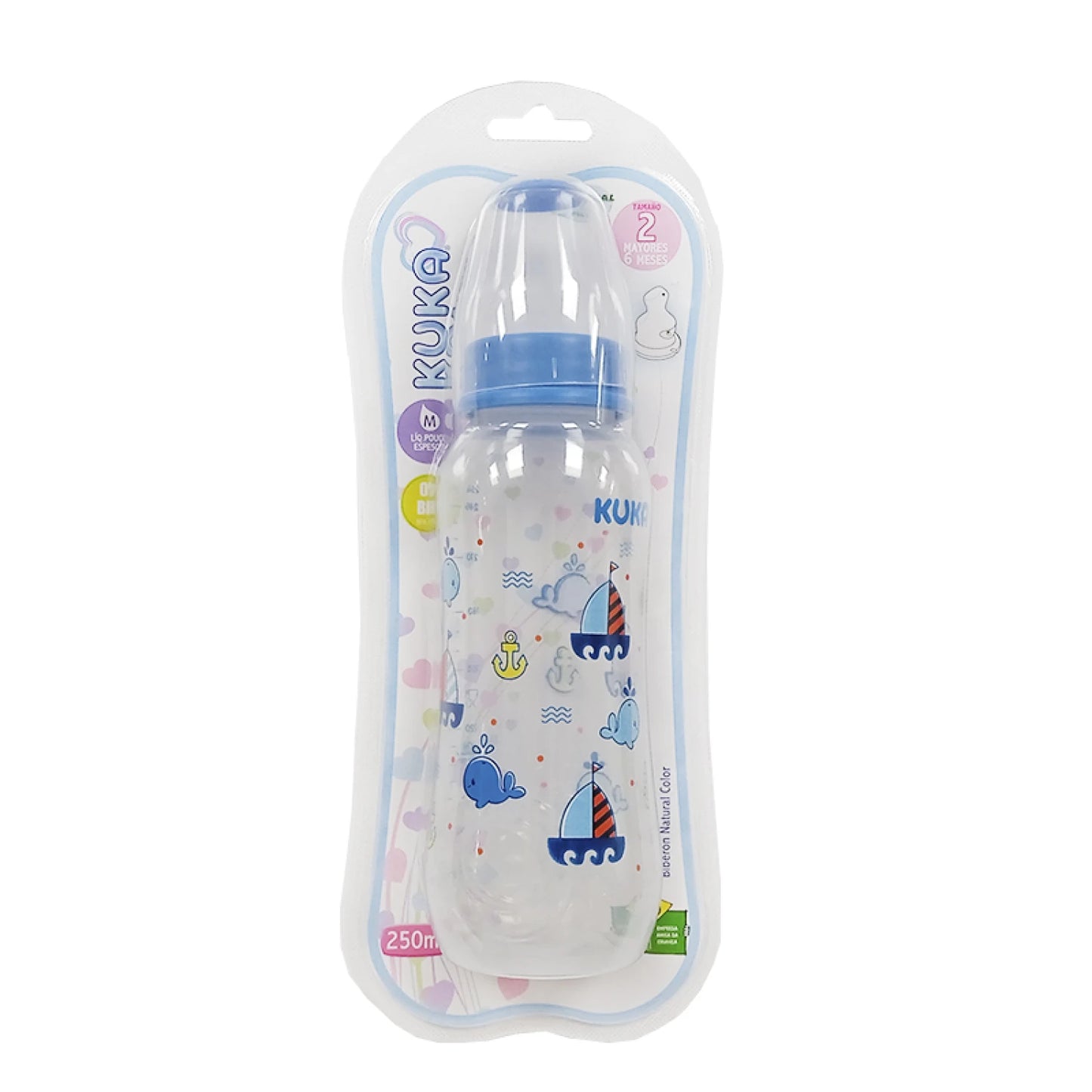 Mamadera +6 meses 250 ml Kuka – Azul