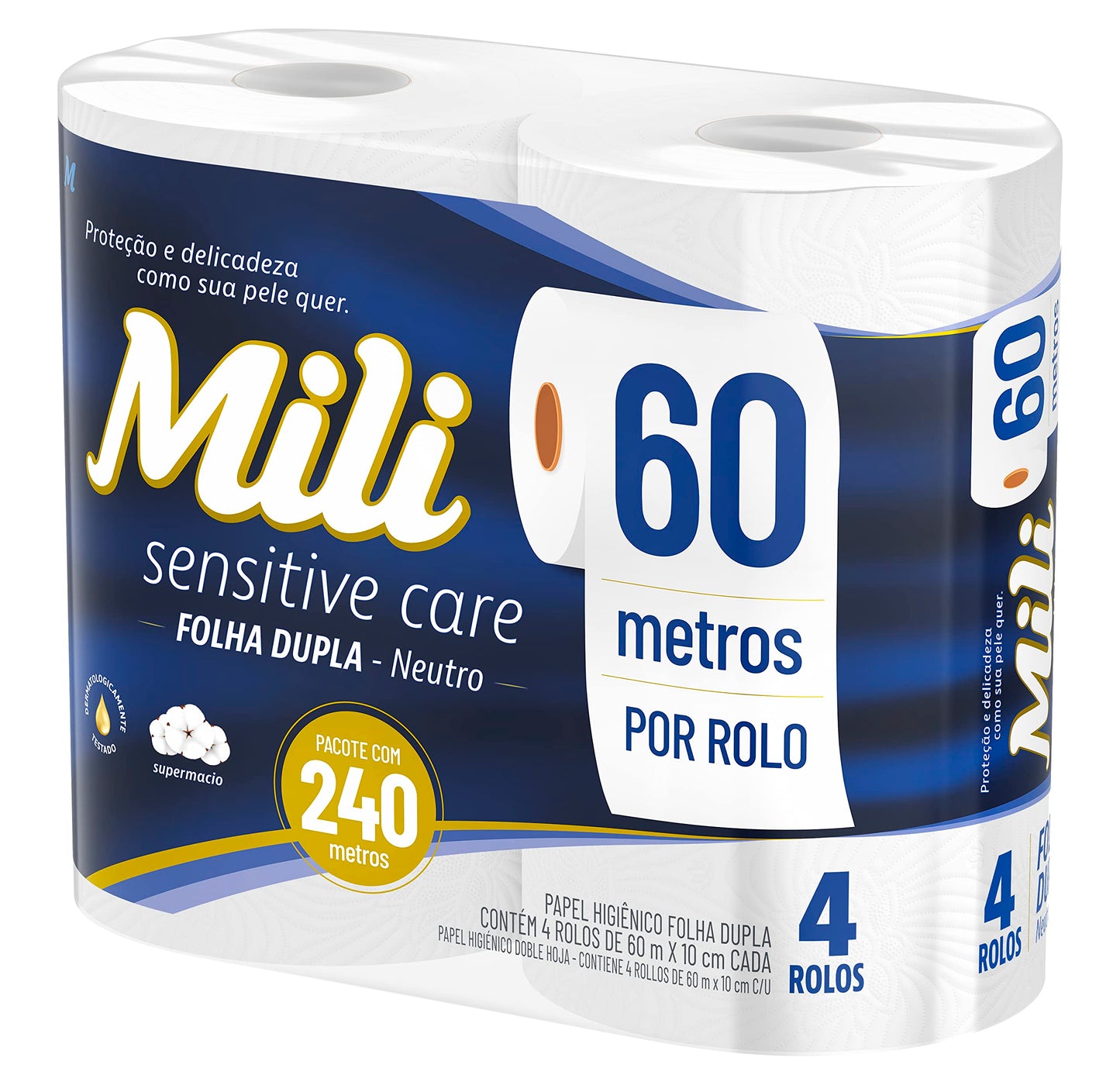 Papel Higiénico Mili Max Doble Hoja 6 x 60 metros