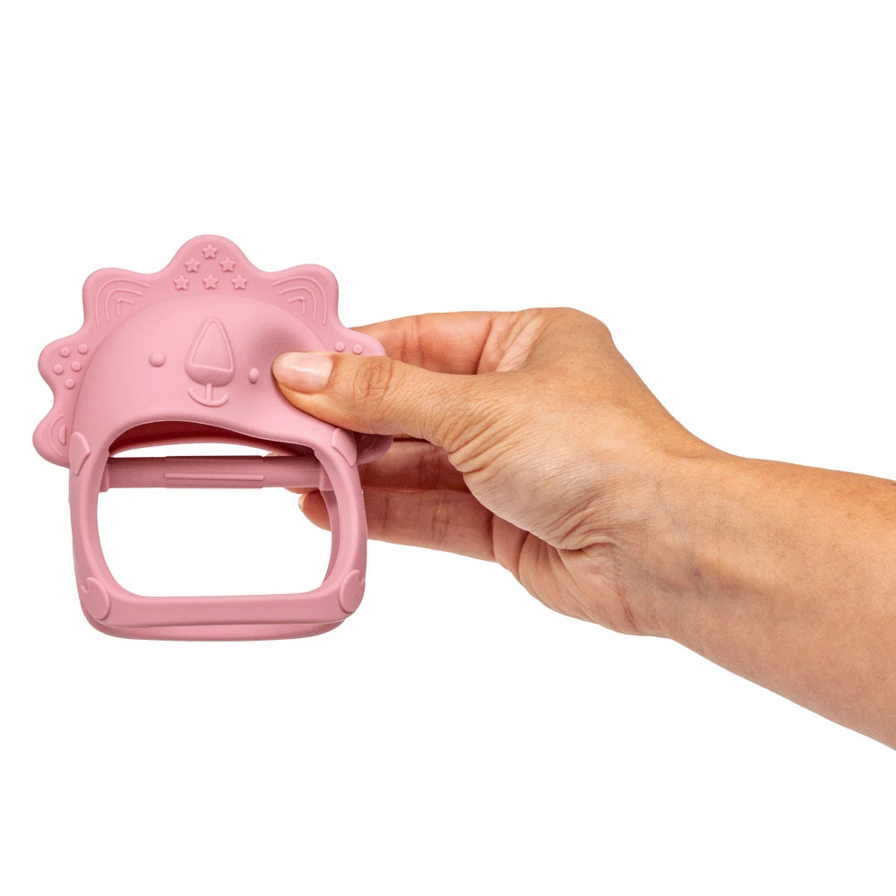 Mordillo de Silicona BUBA con Forma de Guante para Bebé +4 Meses – Rosado