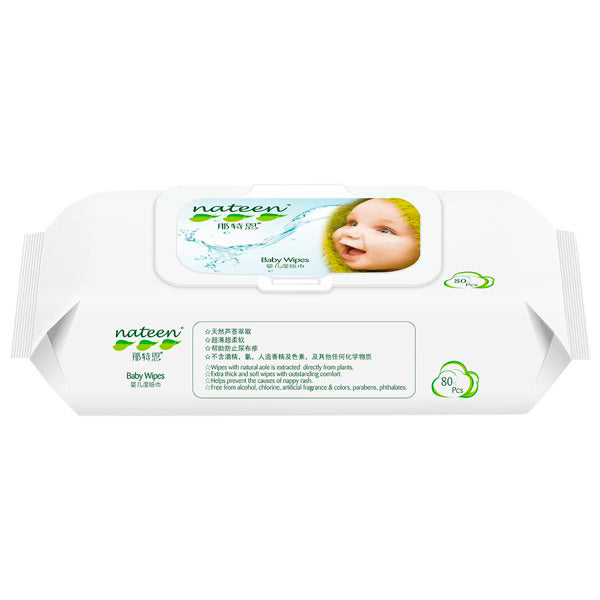 Toallitas Húmedas Para Bebes Nateen- 80 Unidades