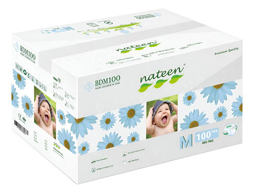 Nateen Pañales Premium M BOX - 100 unidades