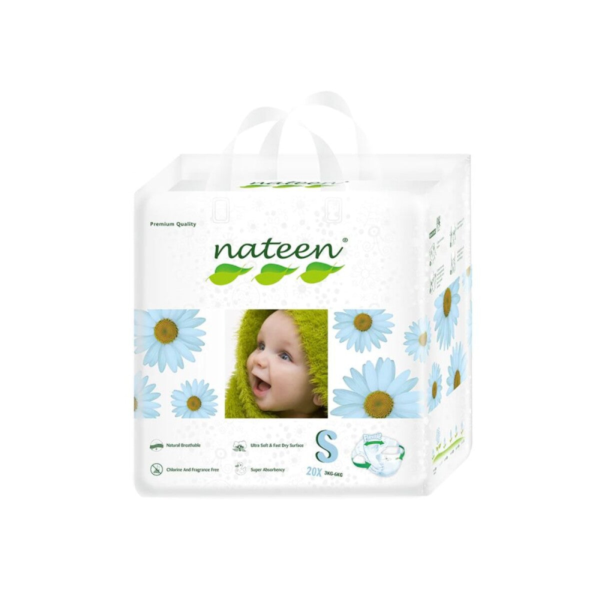 Nateen Pañales Premium P - 20 unidades