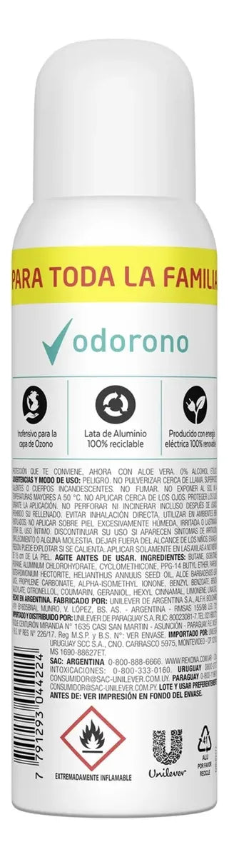 Desodorante Aerosol Rexona Odorono 150ml