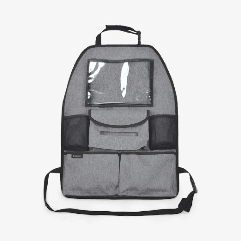 Organizador para Asiento de Auto Kikkaboo con Bolsillos y Porta Tablet – Gris