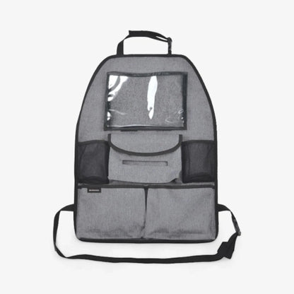 Organizador para Asiento de Auto Kikkaboo con Bolsillos y Porta Tablet – Gris