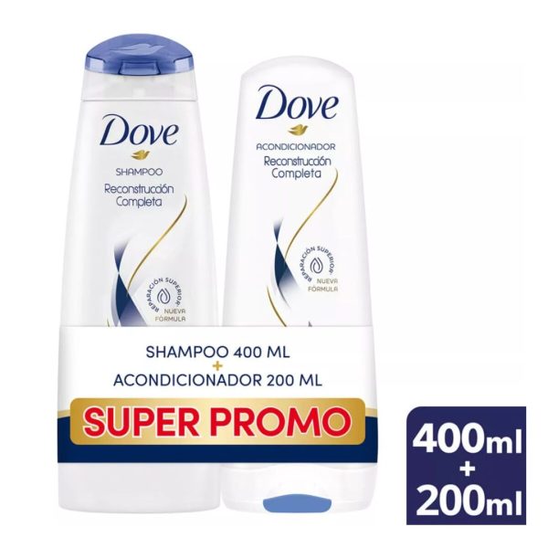 Shampoo 400ml Reconstrucción + acondicionador 200ml