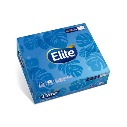 Pañuelos Elite Doble Hoja Caja - 90 unidades
