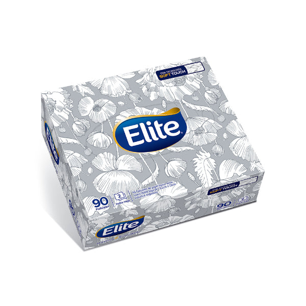 Pañuelos Elite Doble Hoja Caja - 90 unidades