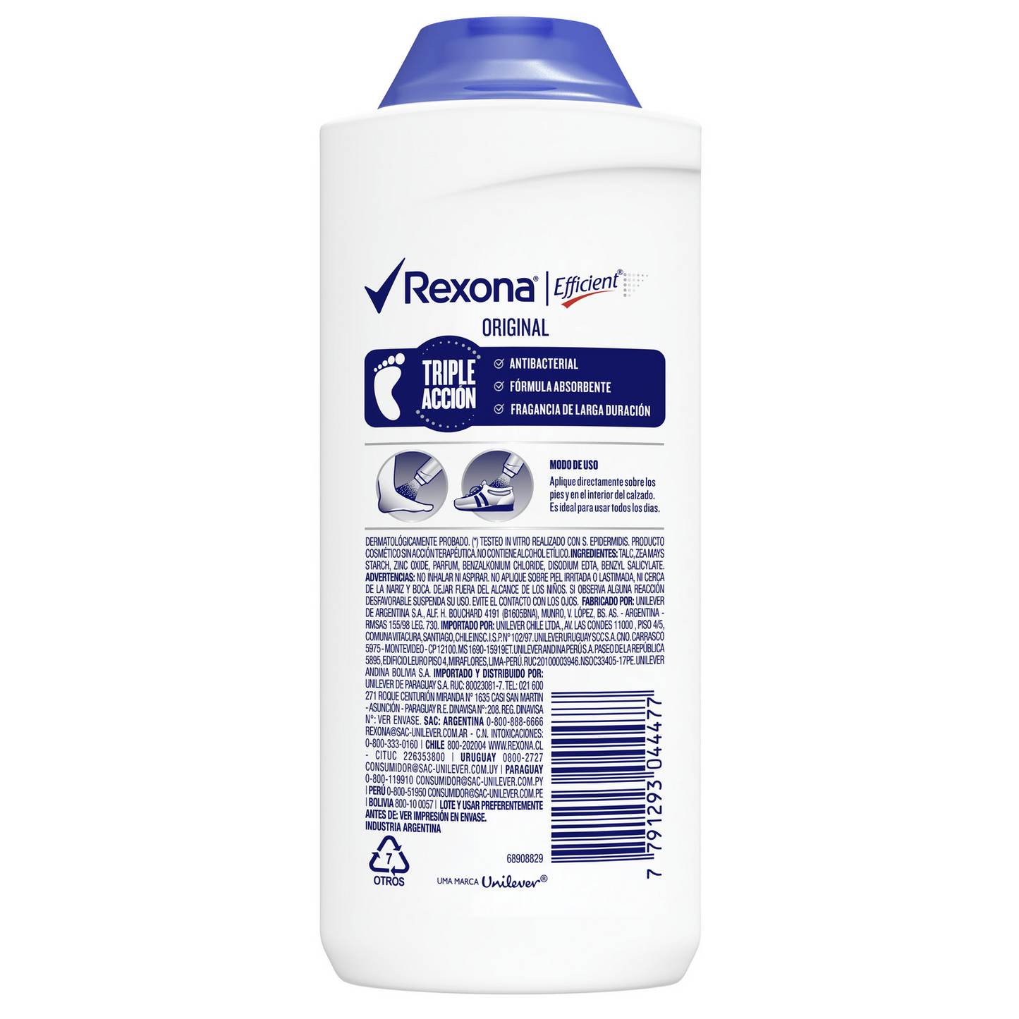 Talco para Pies Efficient Rexona - 100 gramos