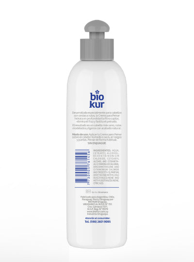 Crema Bio Kur para peinar sin enjuage 180ml