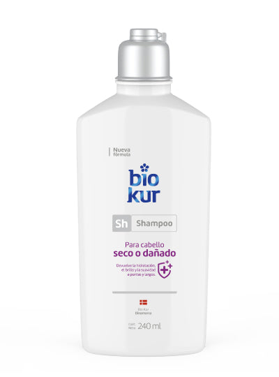Shampoo Bio Kur 240ml para cabello seco o dañado